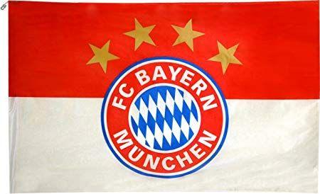 Red White Flag Logo - FC Bayern Flag 150 x 250 cm with Hiss and Flag Logo Snap Hooks