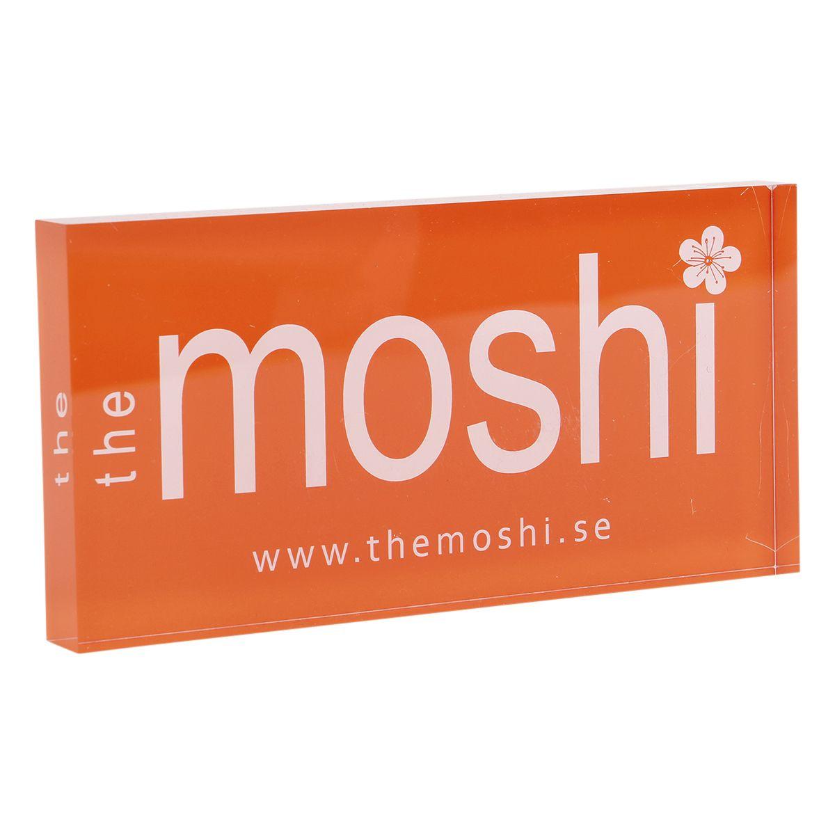Orange Block Logo - The Moshi. Moshi block logo