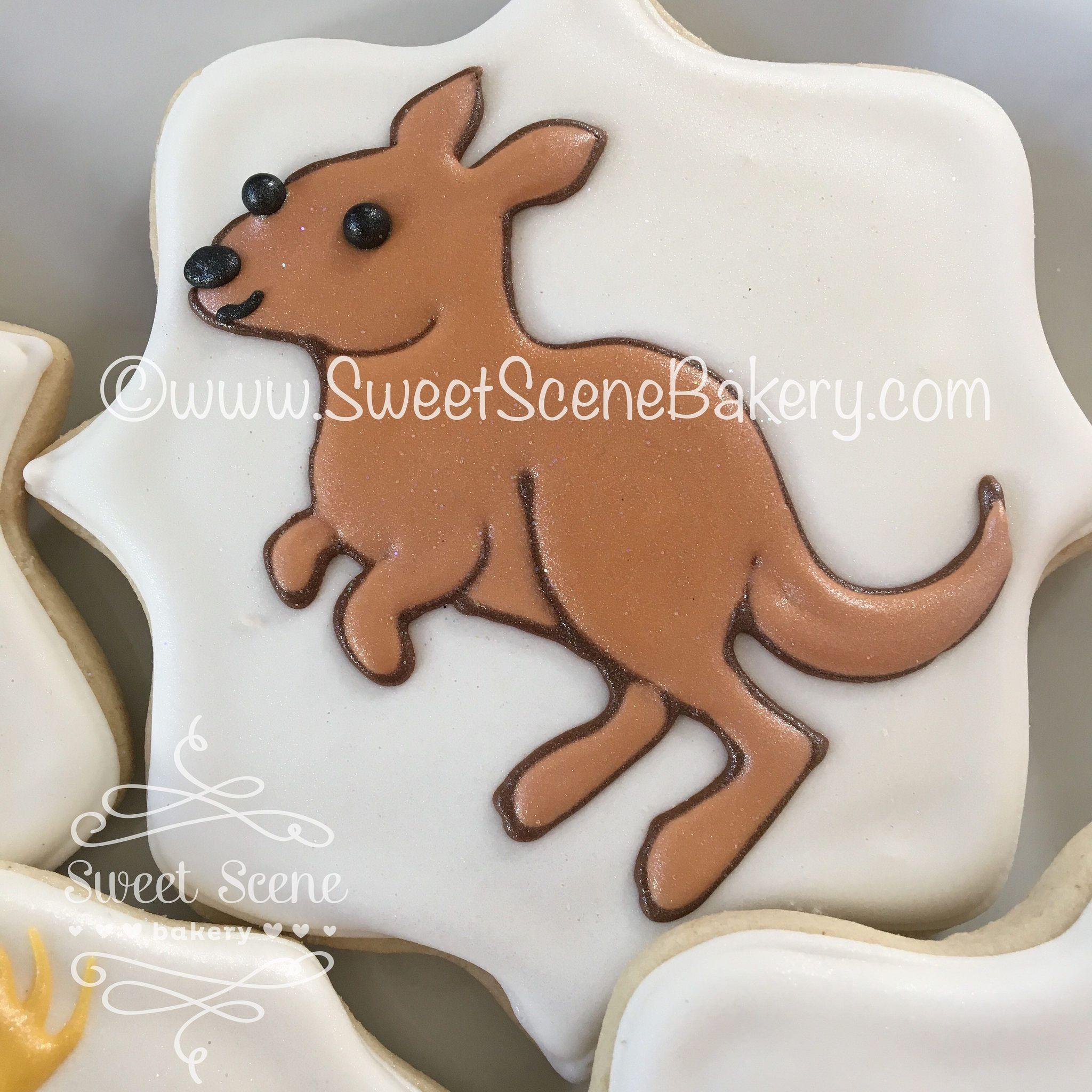 Kangaroo Bakery Logo - Kangaroo Cookie in 2019 | Animal Cookies | Pinterest | Cookies ...