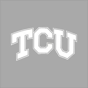 2 Colored College Logo - TCU Horned Frogs #2 College Logo 1C Vinyl Decal Sticker Car Window ...