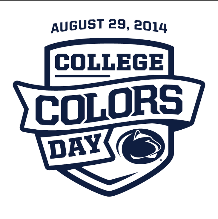2 Colored College Logo - College Colors Day 2014 2. Penn State University