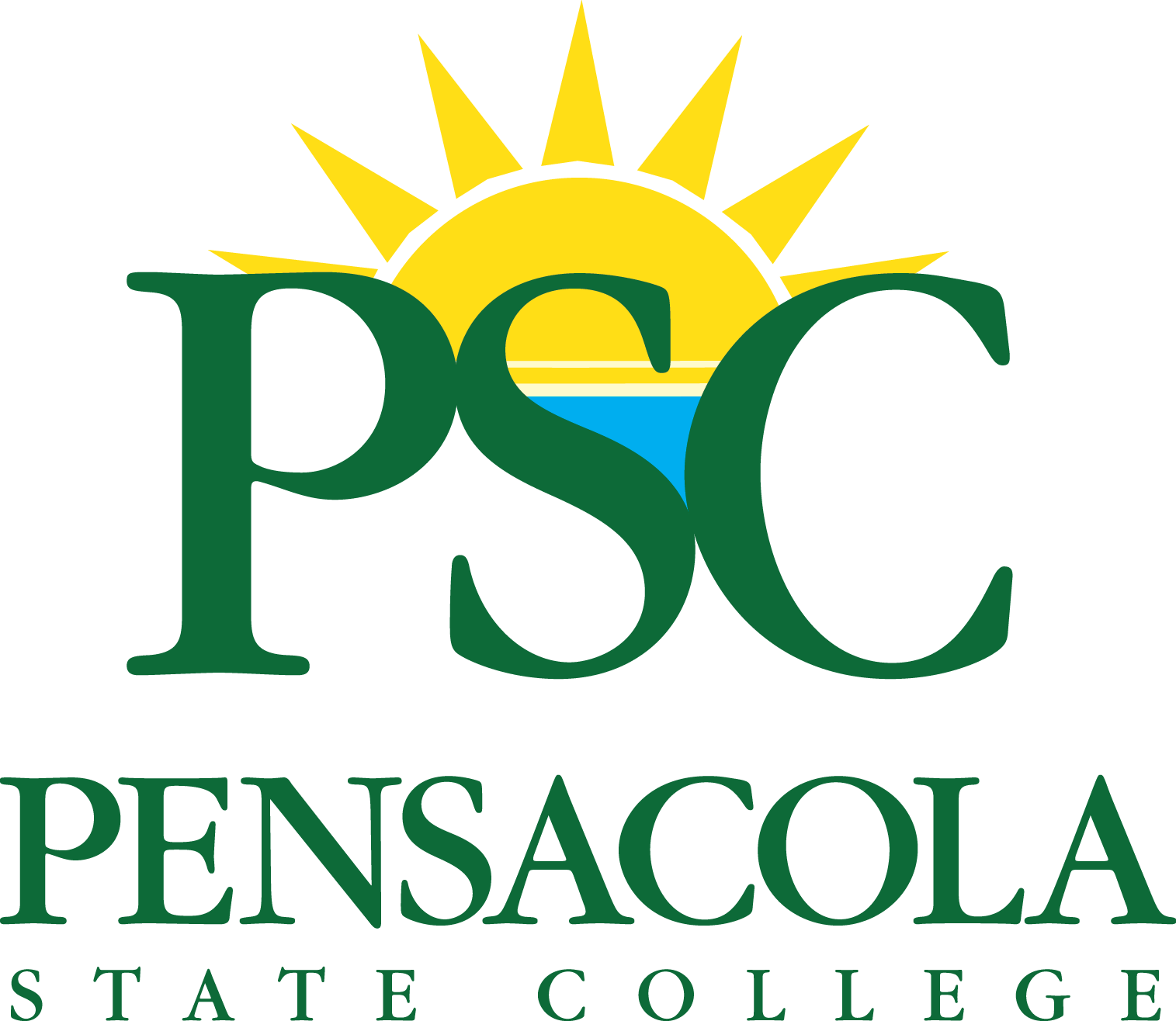 2 Colored College Logo - Pensacola State College - Branding -