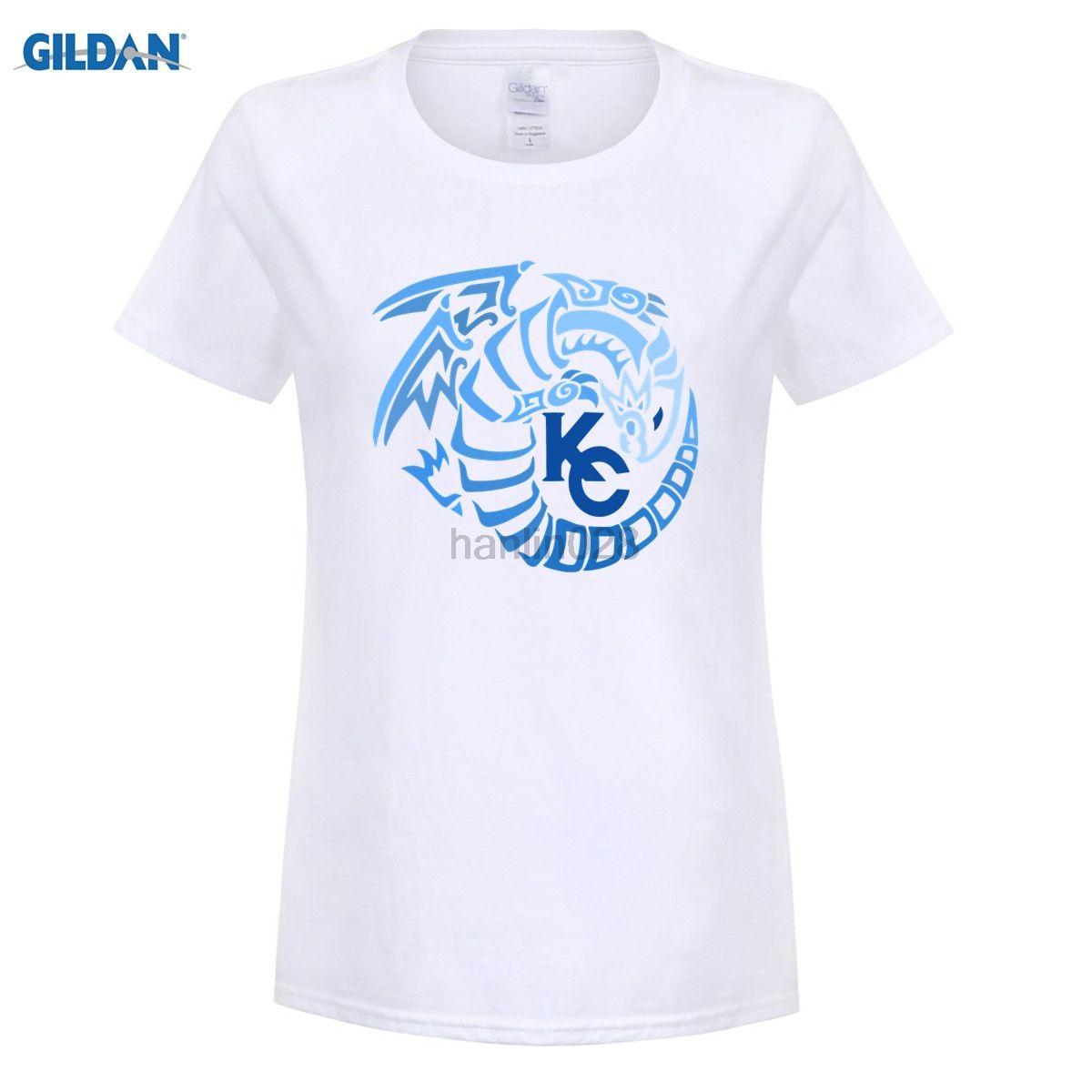 Gildan Logo - GILDAN Kaiba Corporation Logo Blue Eyes White Dragon Edition T Shirt