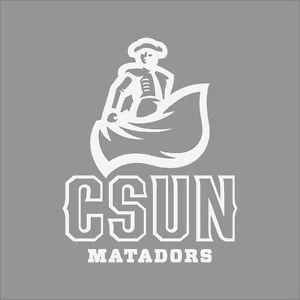 2 Colored College Logo - Cal State Northridge Matadors College Logo 1C Vinyl Decal Sticker