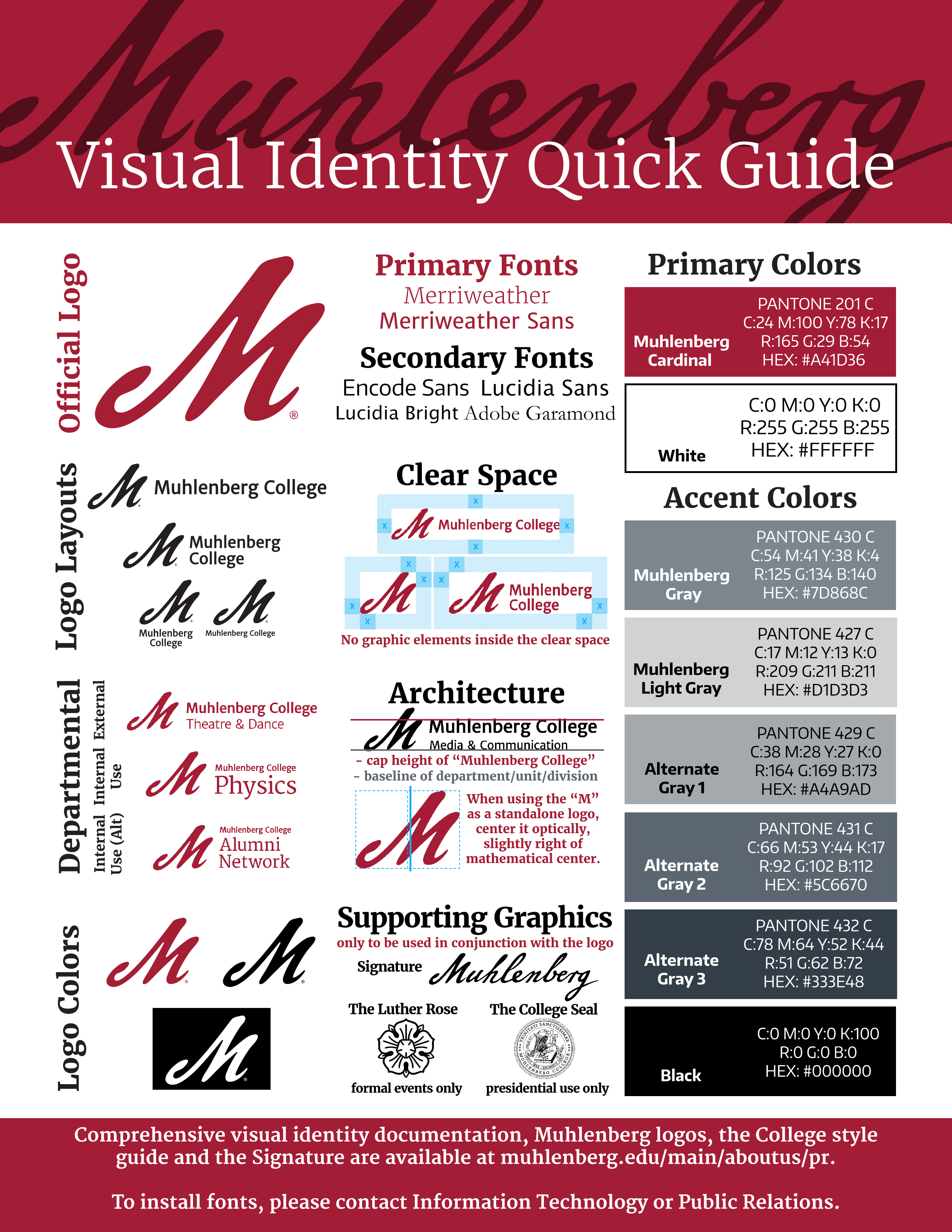 2 Colored College Logo - Graphic Identity Program | Muhlenberg College