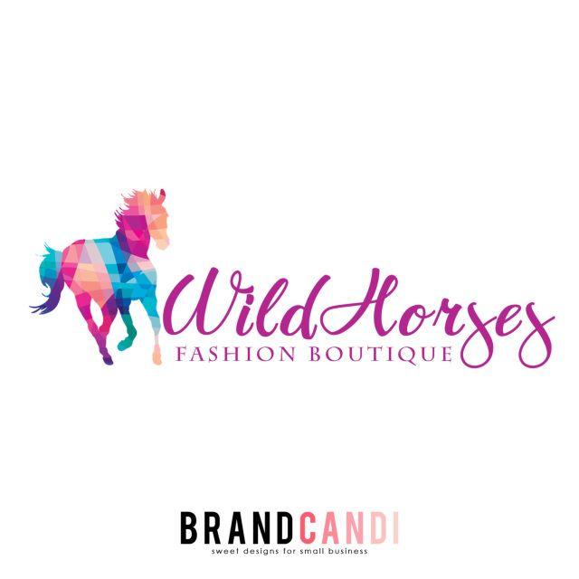 Horse Business Logo - Premade Logo Design - Horse Logo - Colorful Logo - Photography or ...