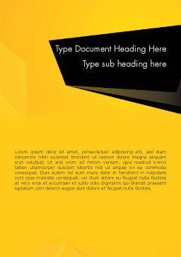 Yellow and Black Word Logo - Geometric Black and Yellow Word Template 12910 | PoweredTemplate.com