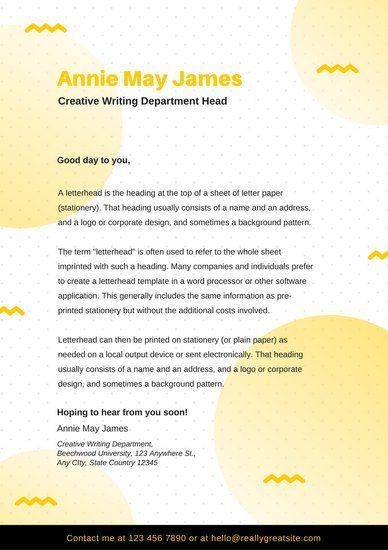 Yellow and Black Word Logo - Black and Yellow Dotted Circles Creative Letterhead - Templates by Canva