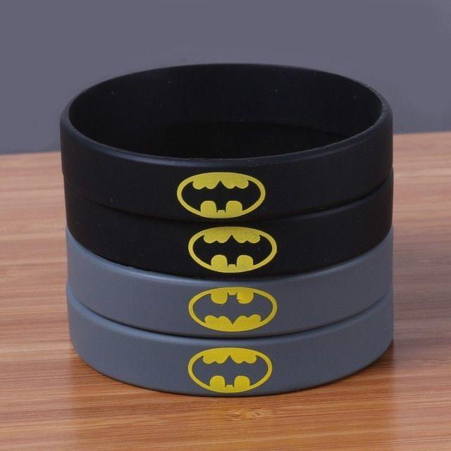 Yellow and Black Word Logo - New arrival DC comic hero silicone bracelet china BATMAN black ...