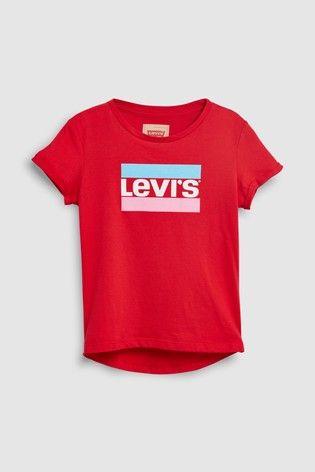 Red Sports Logo - Buy Levi's® Kids Red Sports Logo T Shirt From The Next UK Online Shop