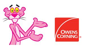 Owens Corning Logo - Owens Corning Logo Pink Panther