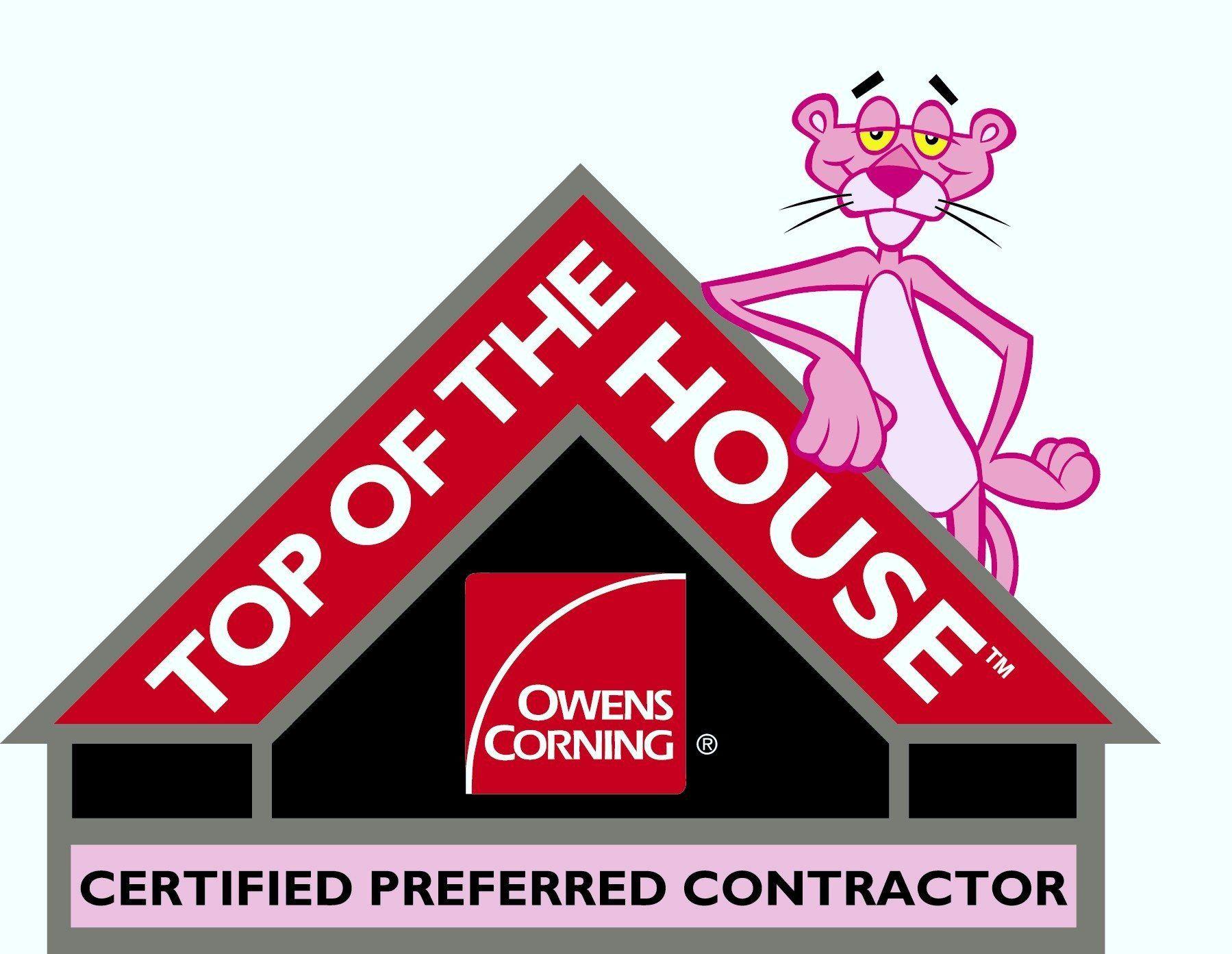 Owens Corning Logo - Owens Corning Top Of The House Logo New Look