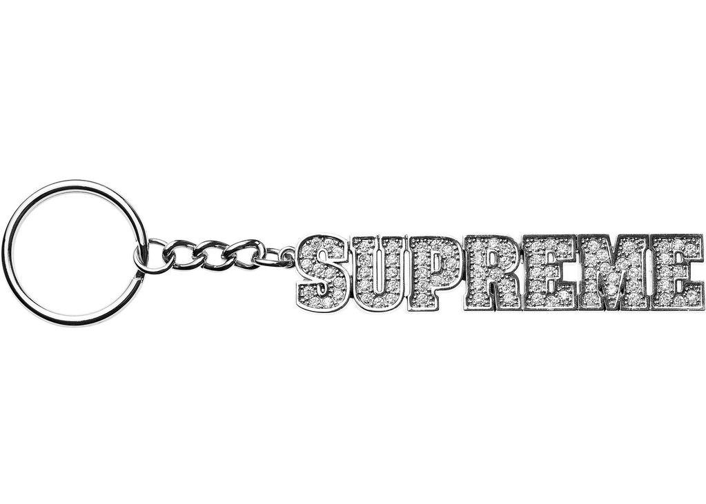 Supreme Block Logo - SUPREME - BLOCK LOGO KEYCHAIN (SILVER) | The Magnolia Park