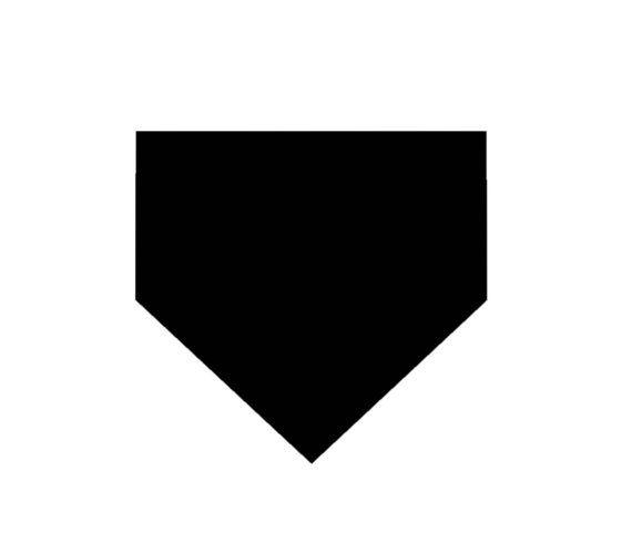 Baseball Home Plate Logo - Baseball Home Plate Magic Band Decal Baseball Home Plate | Etsy