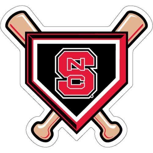 Baseball Home Plate Logo - NC State Wolfpack Baseball Bats & Homeplate Dizzler – Red and White Shop