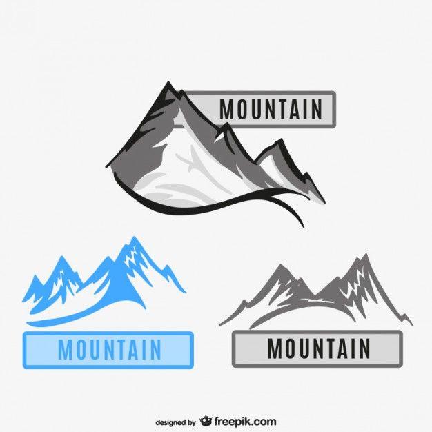 Color Mountain Logo - Mountains logos Vector