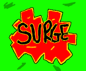 Surge Logo - Surge soda logo - Drawception