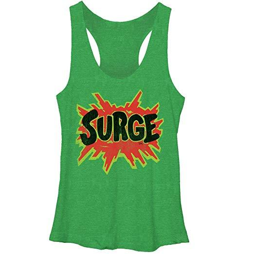 Surge Logo - Amazon.com: Coca Cola Women's Surge Logo Racerback Tank Top Envy ...