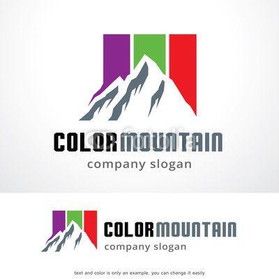 Color Mountain Logo - Mountain Logo Template Design Vector, Emblem, Design Concept ...