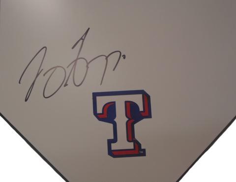 Baseball Home Plate Logo - Joey Gallo Autographed Signed Texas Rangers Baseball Home Plate, Proof