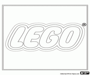 Printable LEGO Logo - Lego logo, construction toys coloring page printable game