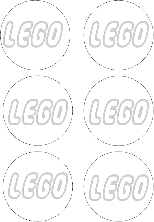 Printable LEGO Logo - Printable Template for making those quick lego decorations. Enough