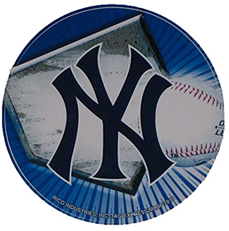 Baseball Home Plate Logo - Amazon.com : Rico Industries New York Yankees Home Plate Logo