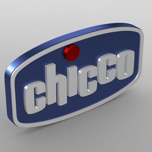 Chicco Logo - chicco logo 3D model symbol