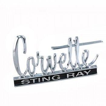 Corvette Stingray Logo - C2 Corvette Stingray 1966 1967 Front / Rear Emblem