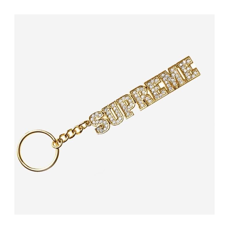 Supreme Block Logo - Block Logo Keychain - Gold • Accessories • Strictlypreme