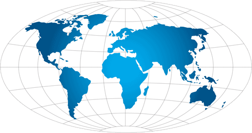 Oval Globe Logo - International Relations