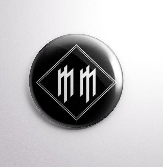 Marilyn Manson Official Logo - Marilyn Manson Logo Badge Button Pin 25mm 1''