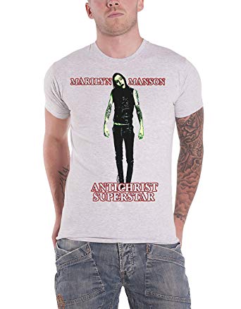 Marilyn Manson Official Logo - Marilyn Manson T Shirt Antichrist Superstar Band Logo Official Mens ...