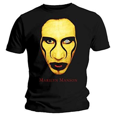 Marilyn Manson Official Logo - Marilyn Manson Official T Shirt Red Lips Face 'Sex is Dead: Amazon