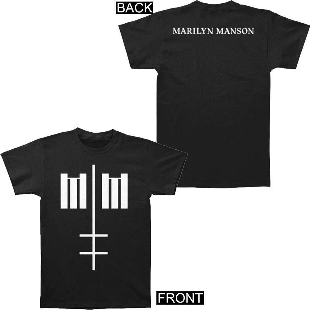 Marilyn Manson Official Logo - MARILYN MANSON Cross Logo T Shirt OFFICIALLY LICENSED New S 2XL Cool