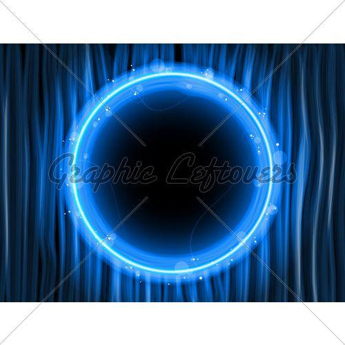 Blue and a Circle with Blue Lines Logo - Abstract Blue Lines Background With Black Circle · GL Stock Images