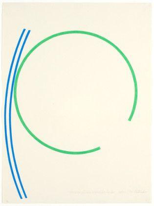 Blue and a Circle with Blue Lines Logo - Vogel 50x50: Collection: Green Incomplete Neon Circle with 2 Blue Lines