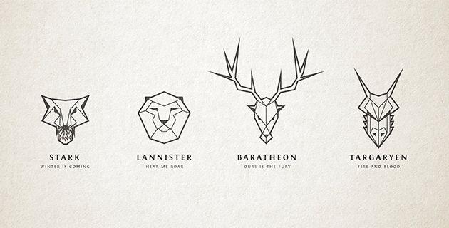 Drawing Art Logo - How To Draw 'Game Of Thrones' Line Art Logos - Feel Desain | your ...