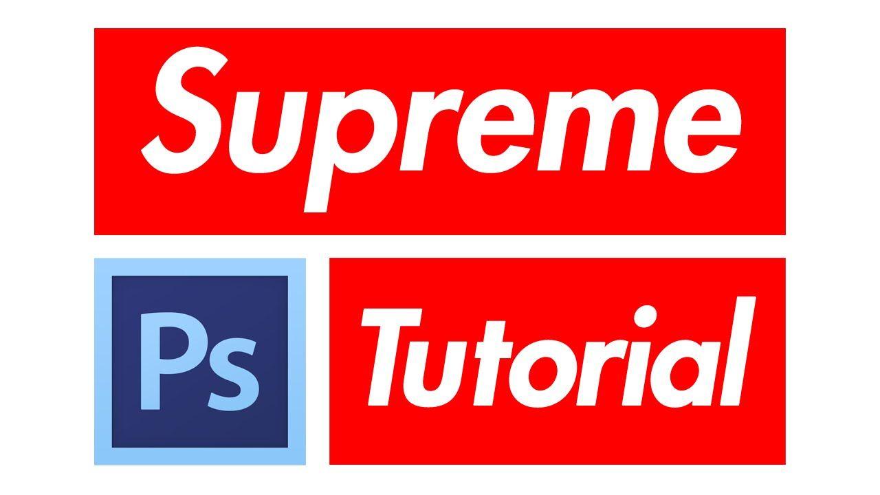 Rectangular White with Red Letters Logo - How to: Supreme Box Logo in Photoshop - YouTube