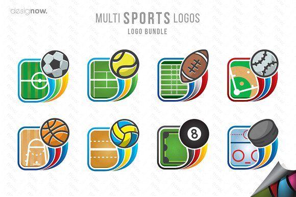 Multi -Coloured Circle Logo - Multi Sports Logos Logo Templates Creative Market