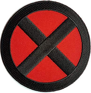 Orange Red Black Logo - X MEN STORM Red Black X 3.25 Logo Applique Costume Cosplay Patch