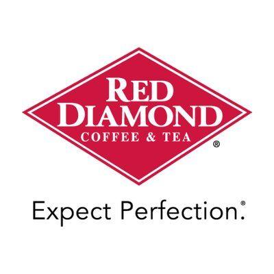 Two Red Diamond Logo - Red Diamond with a plate