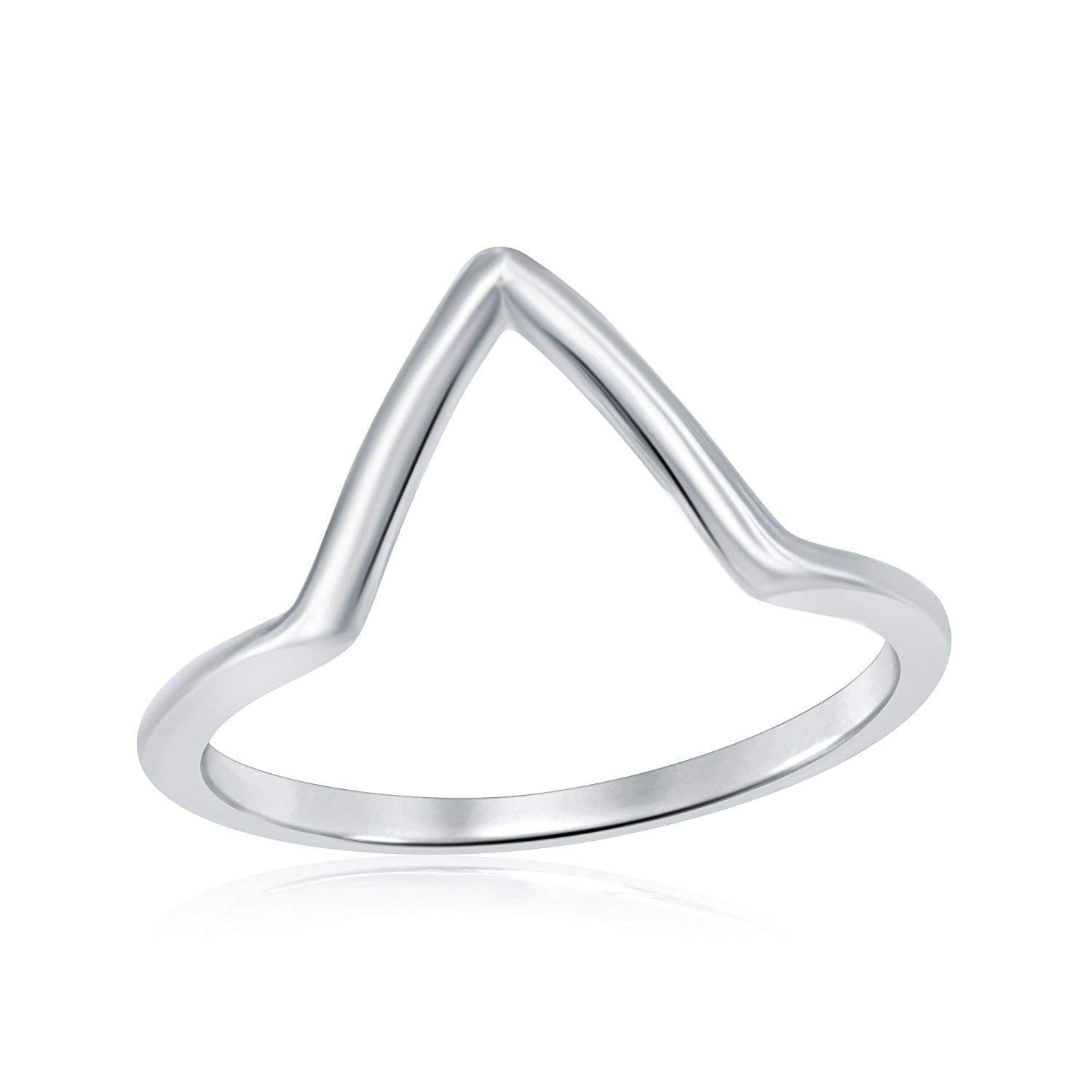 Silver Chevron Logo - Amazon.com: AceLay Solid Sterling Silver Chevron Thumb Ring Womens ...