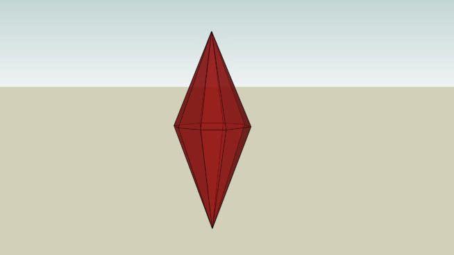 Two Red Diamond Logo - Sims 2 Red Diamond | 3D Warehouse