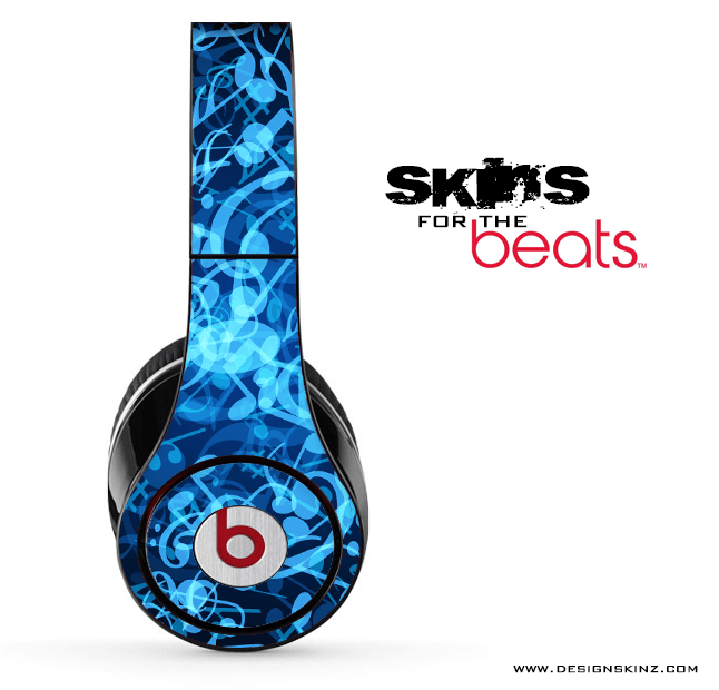 Glowing Beats Logo - Glowing Music Notes Skin for the Beats by Dre - DesignSkinz