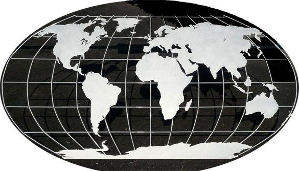 Oval Globe Logo - Map World.ca