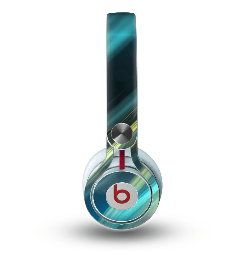 Glowing Beats Logo - The Teal & Yellow Abstract Glowing Lines Skin for the Beats by Dre ...