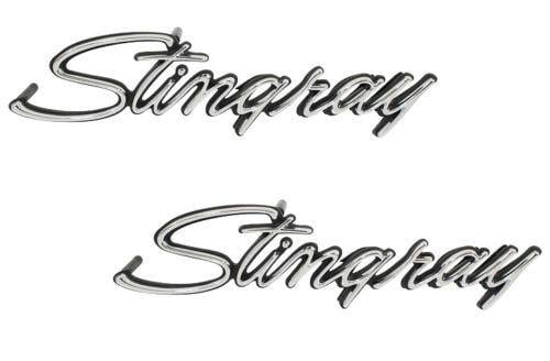 Corvette Stingray Logo - 1969-1973 C3 Corvette Stingray Fender Emblem Pair By Trim Parts ...