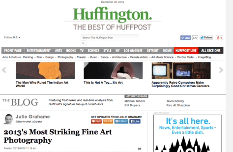 Huffington Post Arts Logo - Press: Huffington Post – Julie Grahame/aCurator '2013's Most ...