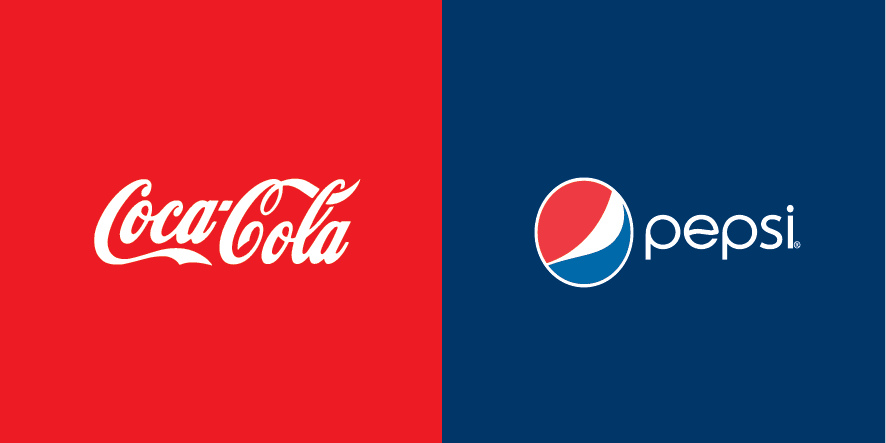 Blue and Red Famous Logo - Our London office swaps the colours of famous logos - Brand Colour Swap